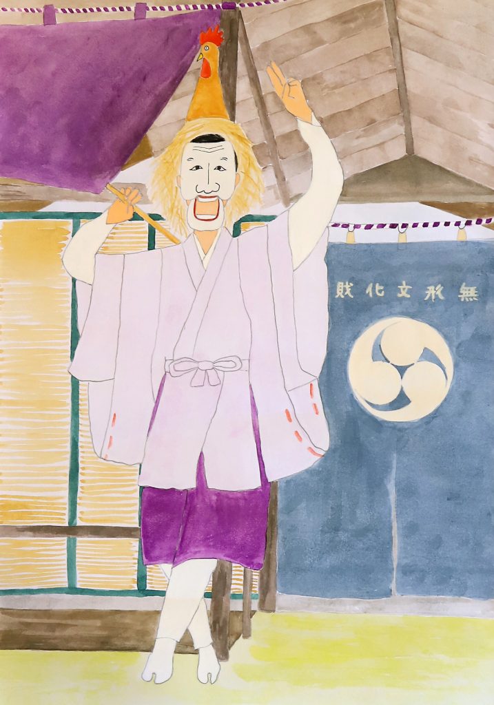「三条神楽〜鳥形の舞〜」一ノ木戸小学校　５年　真野　峻一